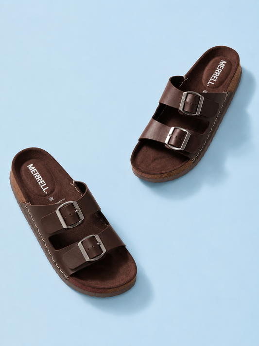 Merrel 2 Stripe Belt Sandal - Chocolate