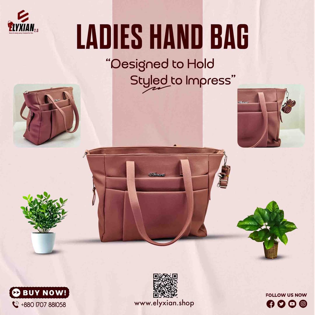 Ladies Hand Bag - Moca Brown