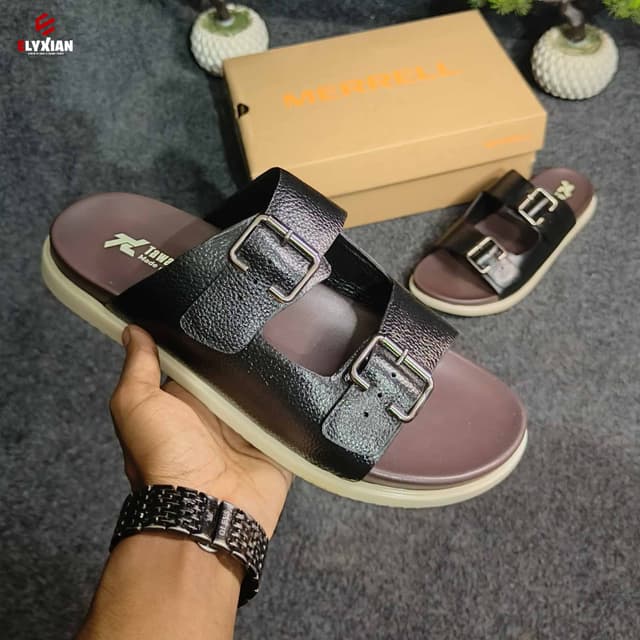 Arizona Sandal - Black and chocolate