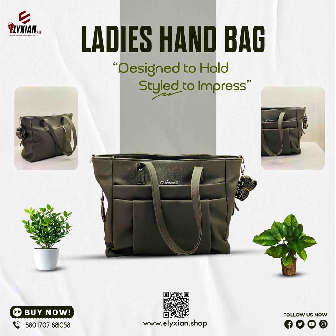 Ladies Hand Bag - Olive