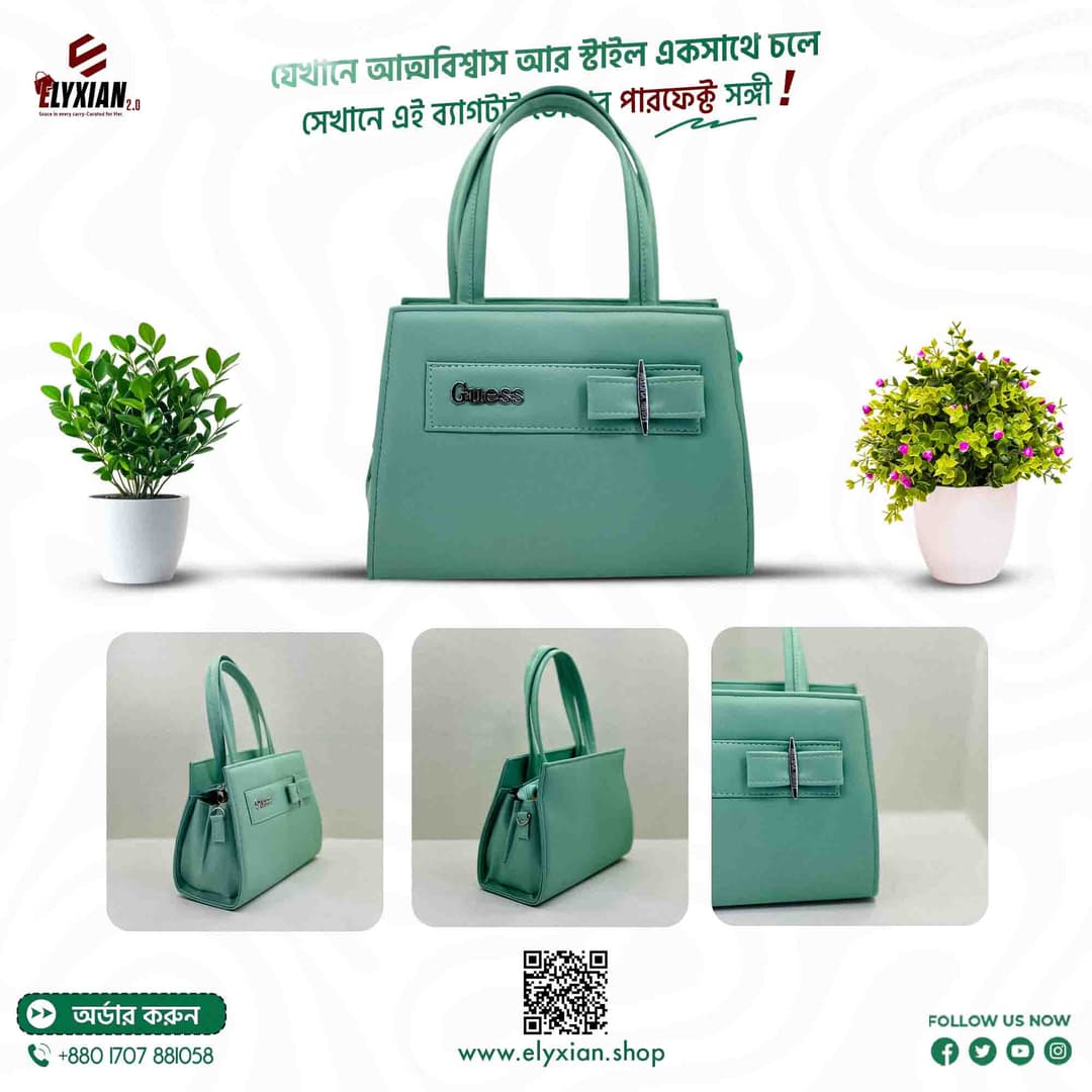 Ladies Hand Bag - Mint Green