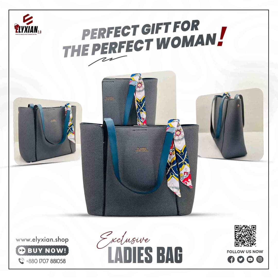 Ladies Bag - Black & Ash Mix