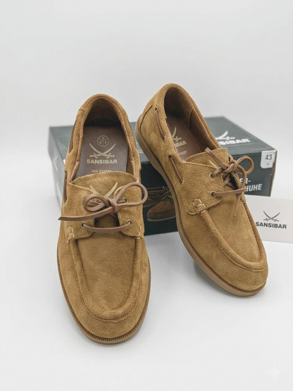 Sansibar Premium Suede Casual Loafer – Camel Brown