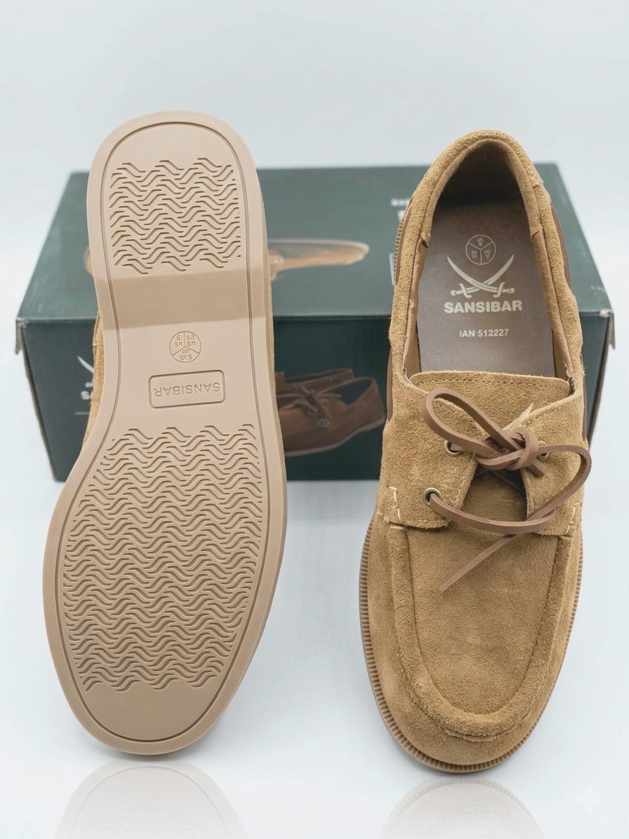 Sansibar Premium Suede Casual Loafer – Camel Brown