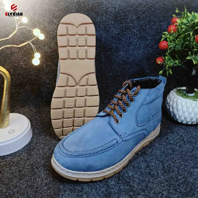 Solace Premium Leather Boot (Blue)