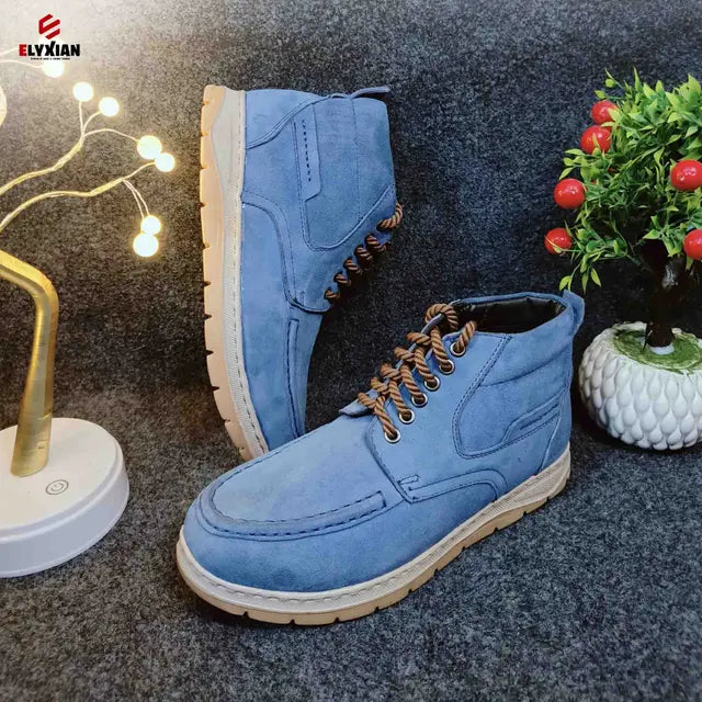 Solace Premium Leather Boot (Blue)