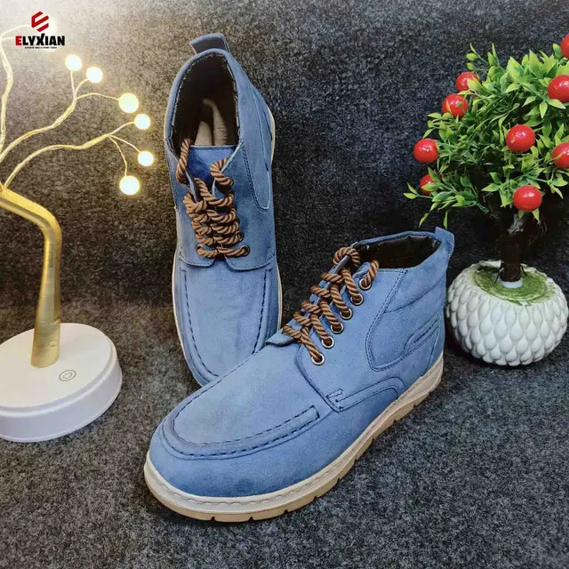 Solace Premium Leather Boot (Blue)