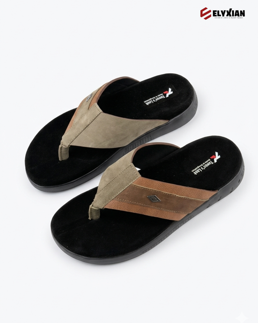 Urban Comfort Toe Post – Olive Tan Edition