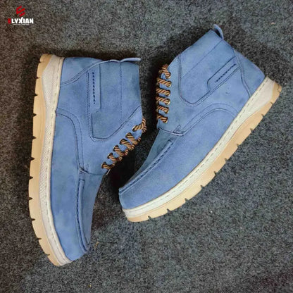 Solace Premium Leather Boot (Blue)