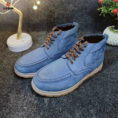 Solace Premium Leather Boot (Blue)