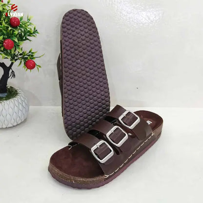 Merrel 3 Stripe Belt Sandal - Chocolate