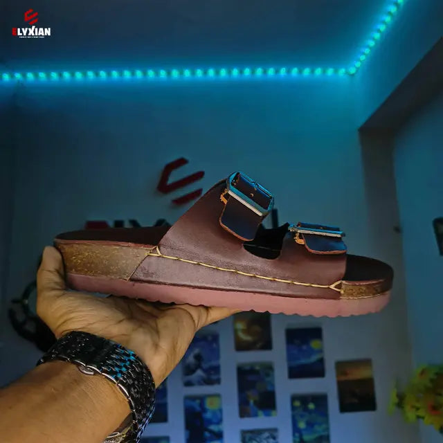 Merrel 2 Stripe Belt Sandal - Chocolate