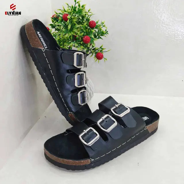 Merrell 3 Stripe Belt Sandal - Black