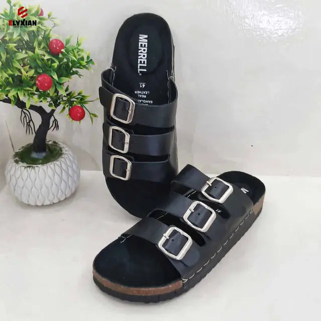 Merrell 3 Stripe Belt Sandal - Black