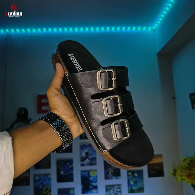 Merrell 3 Stripe Belt Sandal - Black