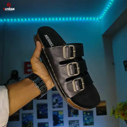 Merrell 3 Stripe Belt Sandal - Black