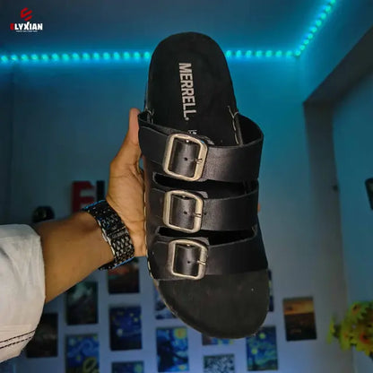 Merrell 3 Stripe Belt Sandal - Black