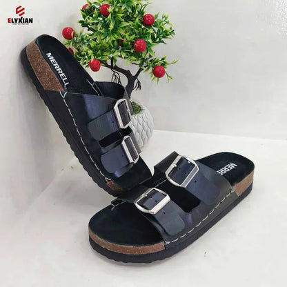 Merrell 2 Stripe Belt Sandal - Black