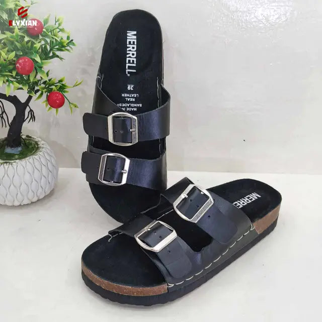 Merrell 2 Stripe Belt Sandal - Black