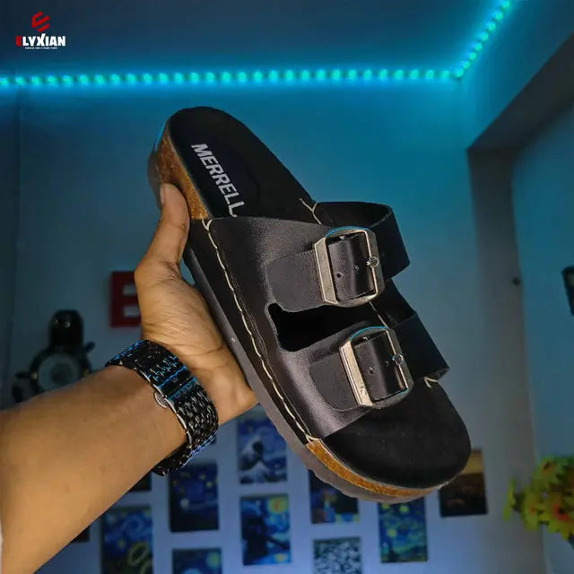 Merrell 2 Stripe Belt Sandal - Black