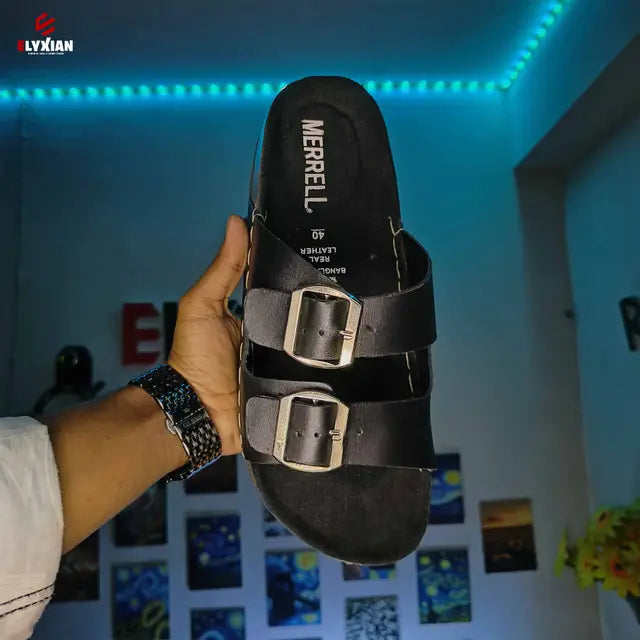 Merrell 2 Stripe Belt Sandal - Black