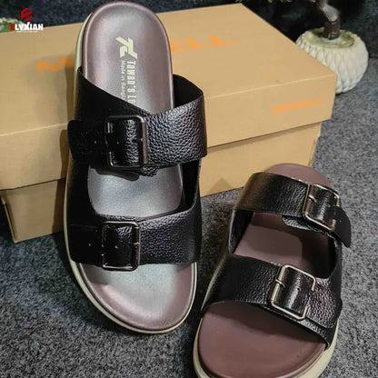 Arizona Sandal - Black and chocolate