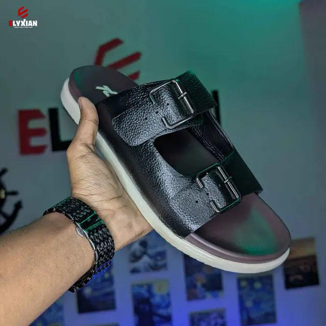 Arizona Sandal - Black and chocolate