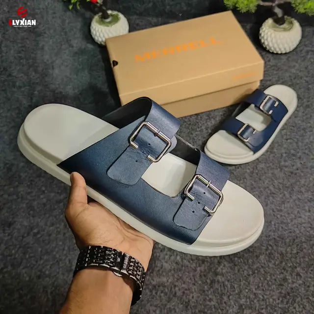 Arizona Sandal - White & Blue