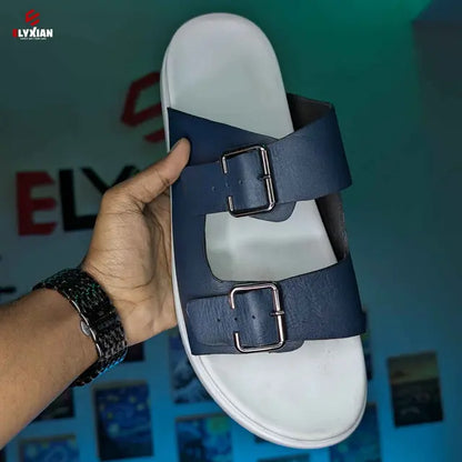 Arizona Sandal - White & Blue