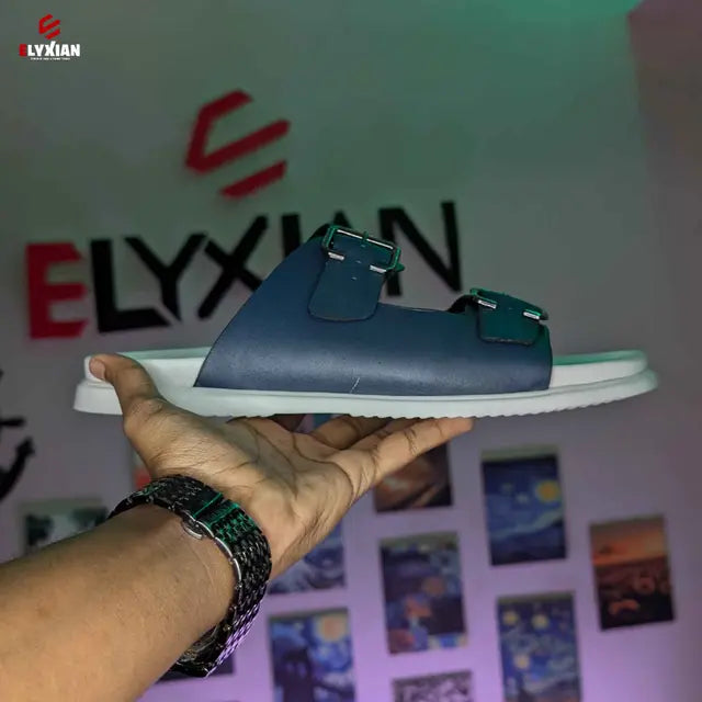 Arizona Sandal - White & Blue