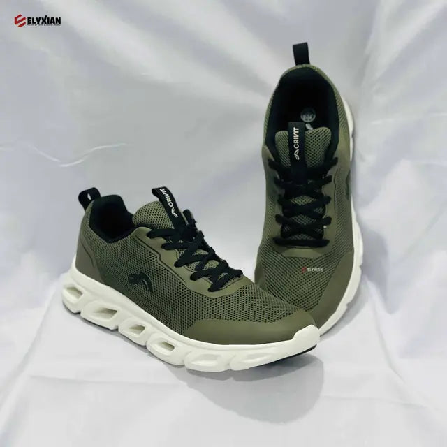 Crivit Men’s Lightweight Mesh Sneakers - Olive