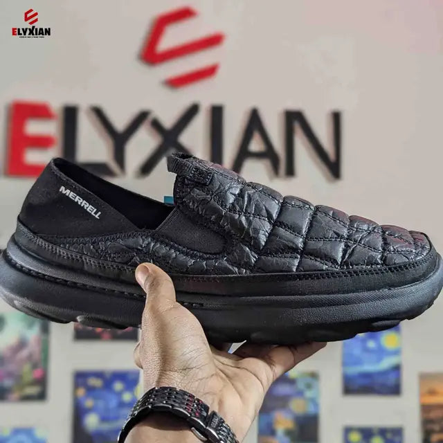 Merrell Hut Moc Black Leather