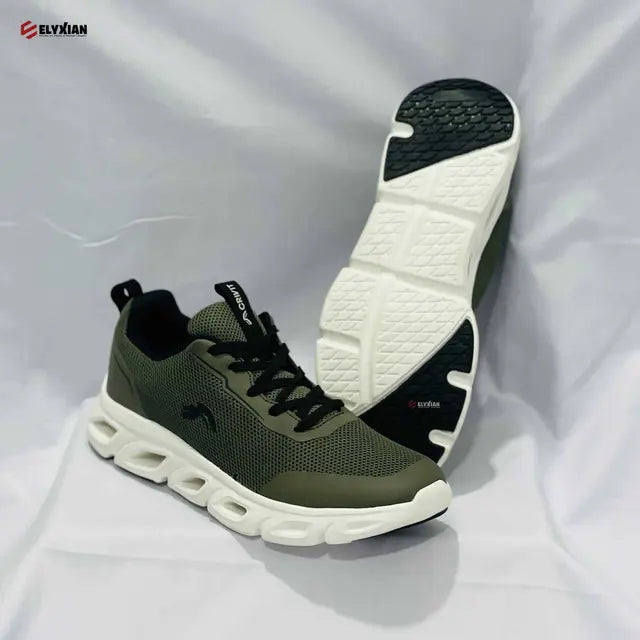 Crivit Men’s Lightweight Mesh Sneakers - Olive