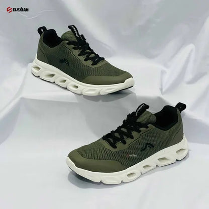 Crivit Men’s Lightweight Mesh Sneakers - Olive