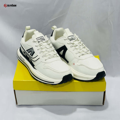 Panda Fashion Sneaker - White & Black