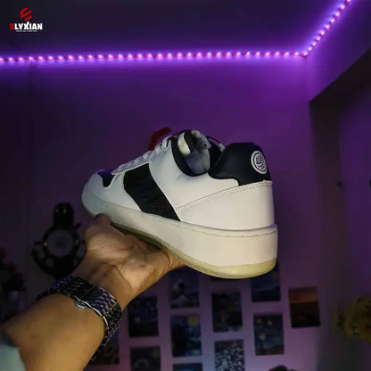 Bacca Bucci Cosmic Dream 🪐 Sneakers – Low-Top Space (Black & White)