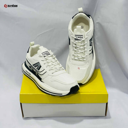 Panda Fashion Sneaker - White & Black