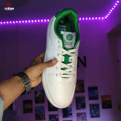 Bacca Bucci Cosmic Dream 🪐 Sneakers – Low-Top Space (White & Green)