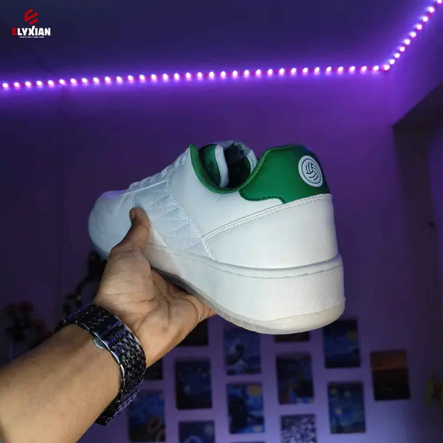 Bacca Bucci Cosmic Dream 🪐 Sneakers – Low-Top Space (White & Green)