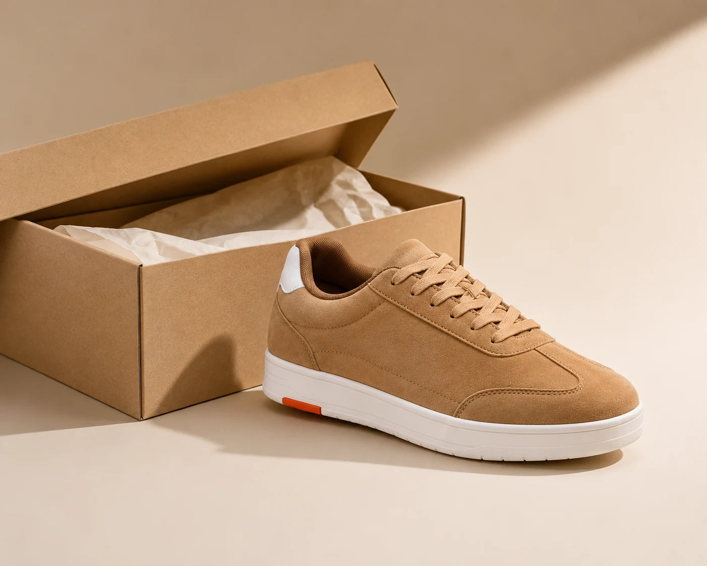 Esmara Beige Suede Court Sneaker