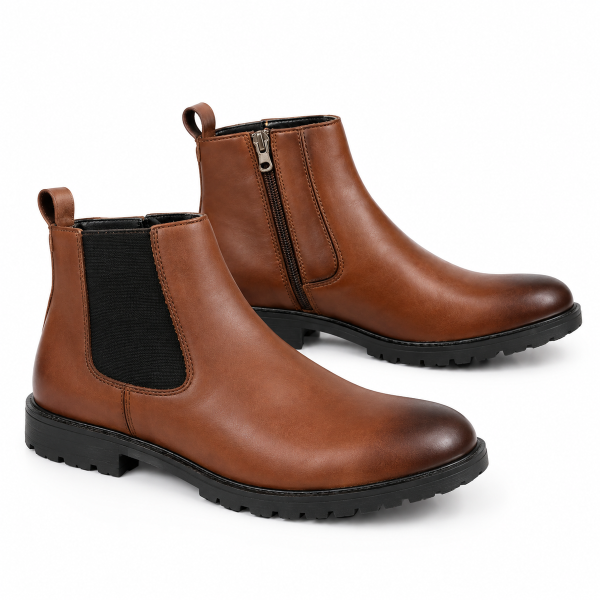 UrbanCraft Leather Chelsea Boots – Chocolate