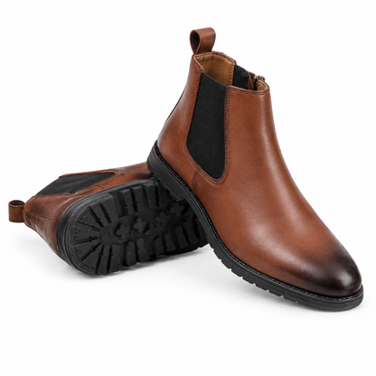 UrbanCraft Leather Chelsea Boots – Chocolate