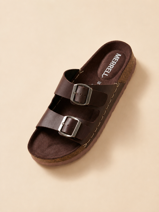 Merrel 2 Stripe Belt Sandal - Chocolate