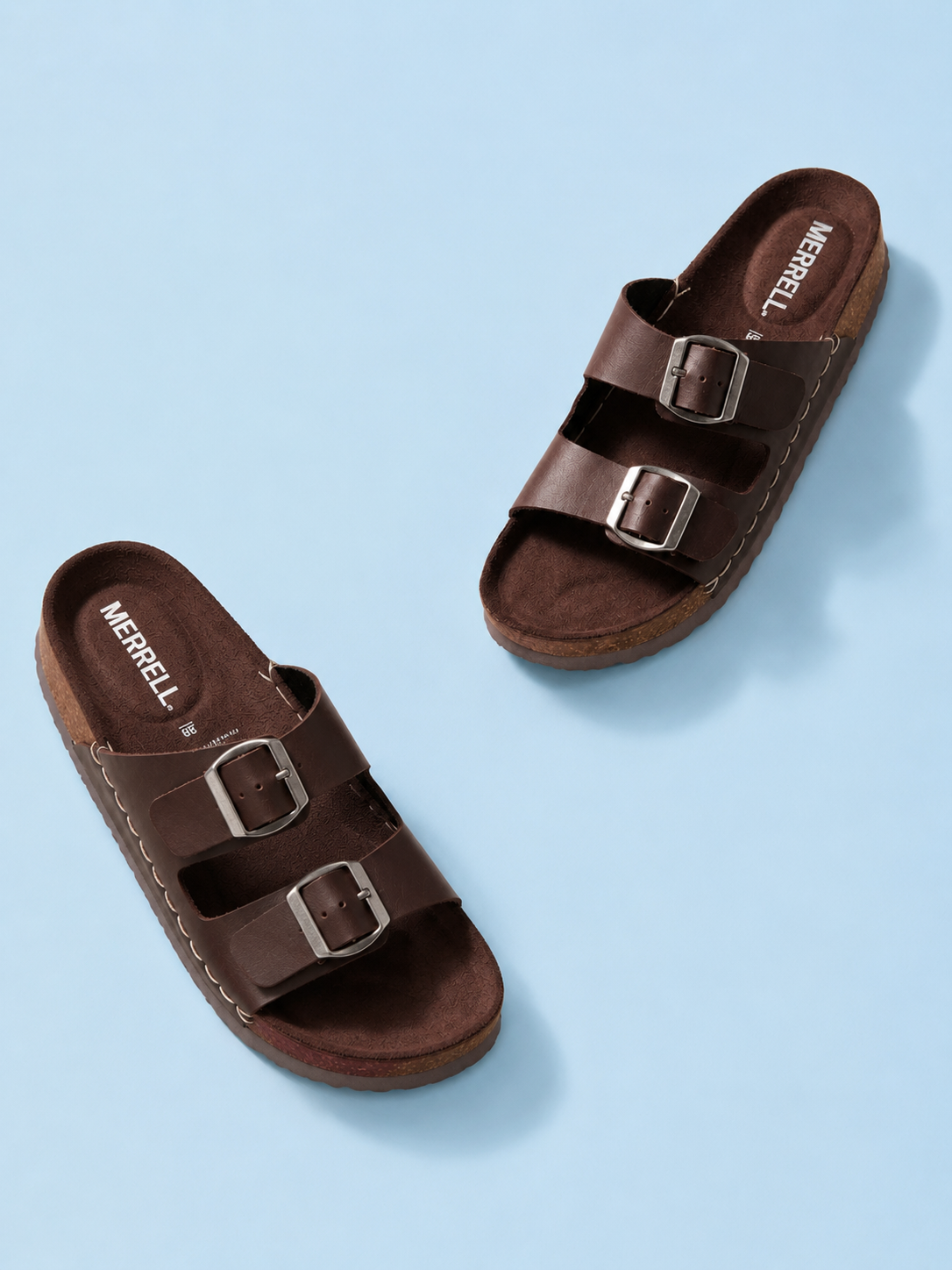 Merrel 2 Stripe Belt Sandal - Chocolate