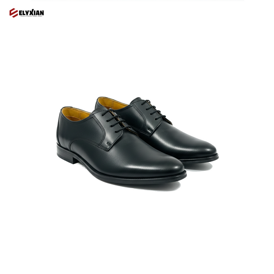 Pelle Craft Black Derby Formal