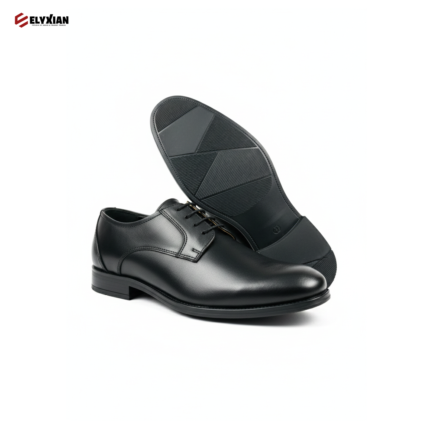 Pelle Craft Black Derby Formal