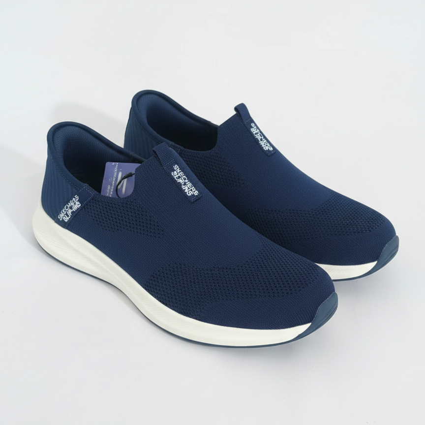 Skechers GoWalk Active Pro Slip-On Sneakers – Lightweight Breathable Comfort (Midnight Navy Edition)