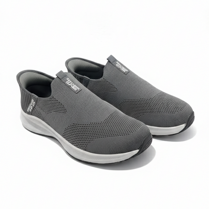 Skechers GoWalk Active Pro Slip-On Sneakers – Lightweight Breathable Comfort (Charcoal Grey – Classic Edition)