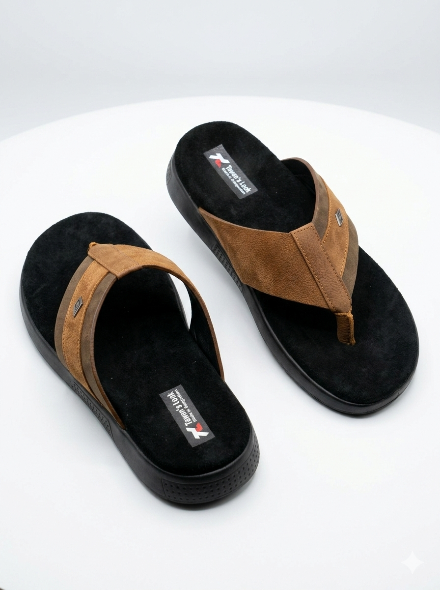 Urban Comfort Toe Post – Rustic Brown Olive