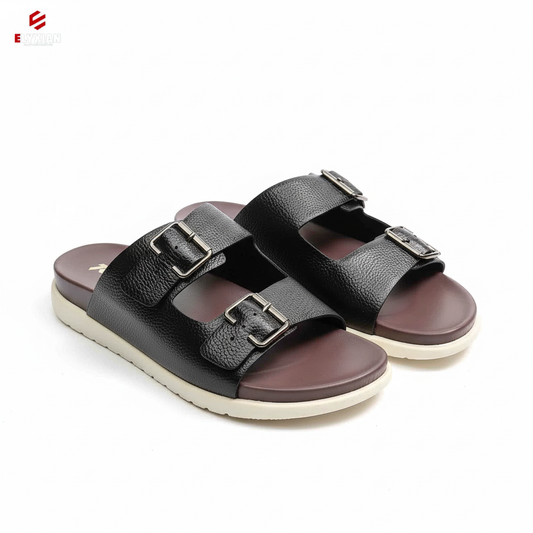 Arizona Sandal - Black and chocolate